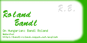 roland bandl business card